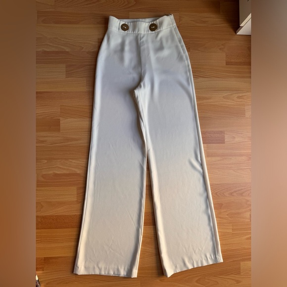 Zara Pants - Zara White Dress Pants High Waist S